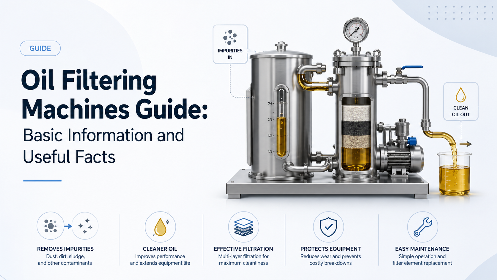 Oil Filtering Machines Guide: Basic Information and Useful