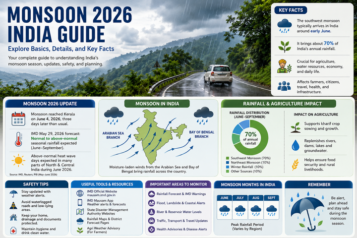 Monsoon 2026 India Guide: Explore Basics, Details, and Key Facts